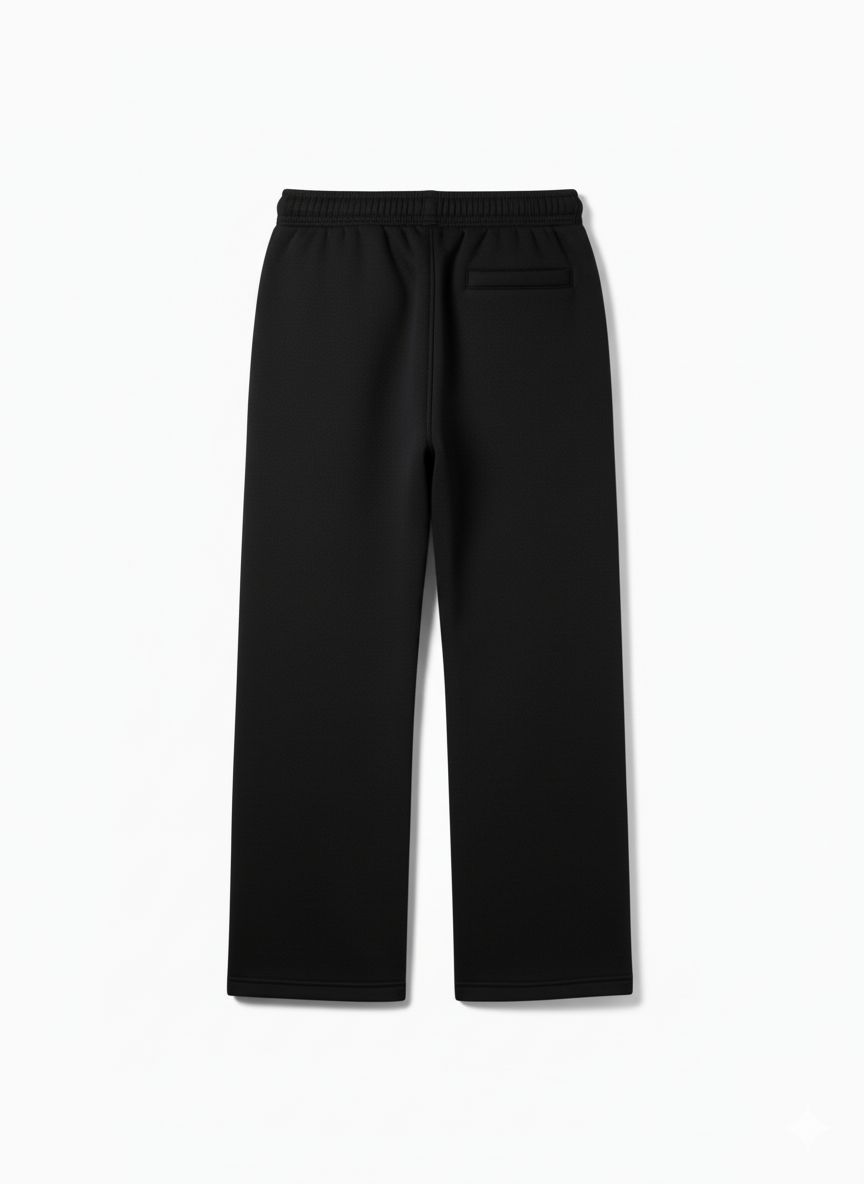 Signature Heavyweight Black Sweatpants | Premium Gauge Fabric