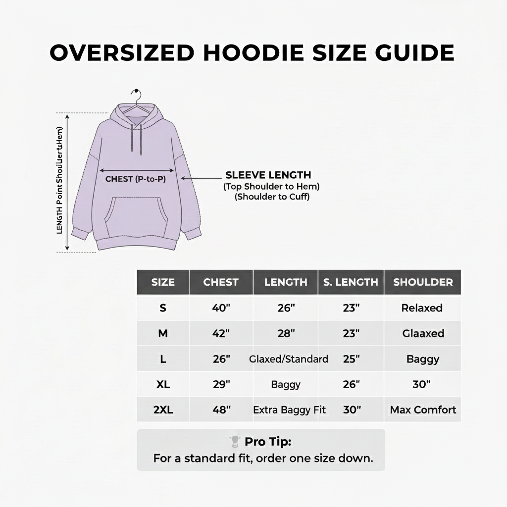 Premium 350 GSM Solid Lavender Oversized Hoodie