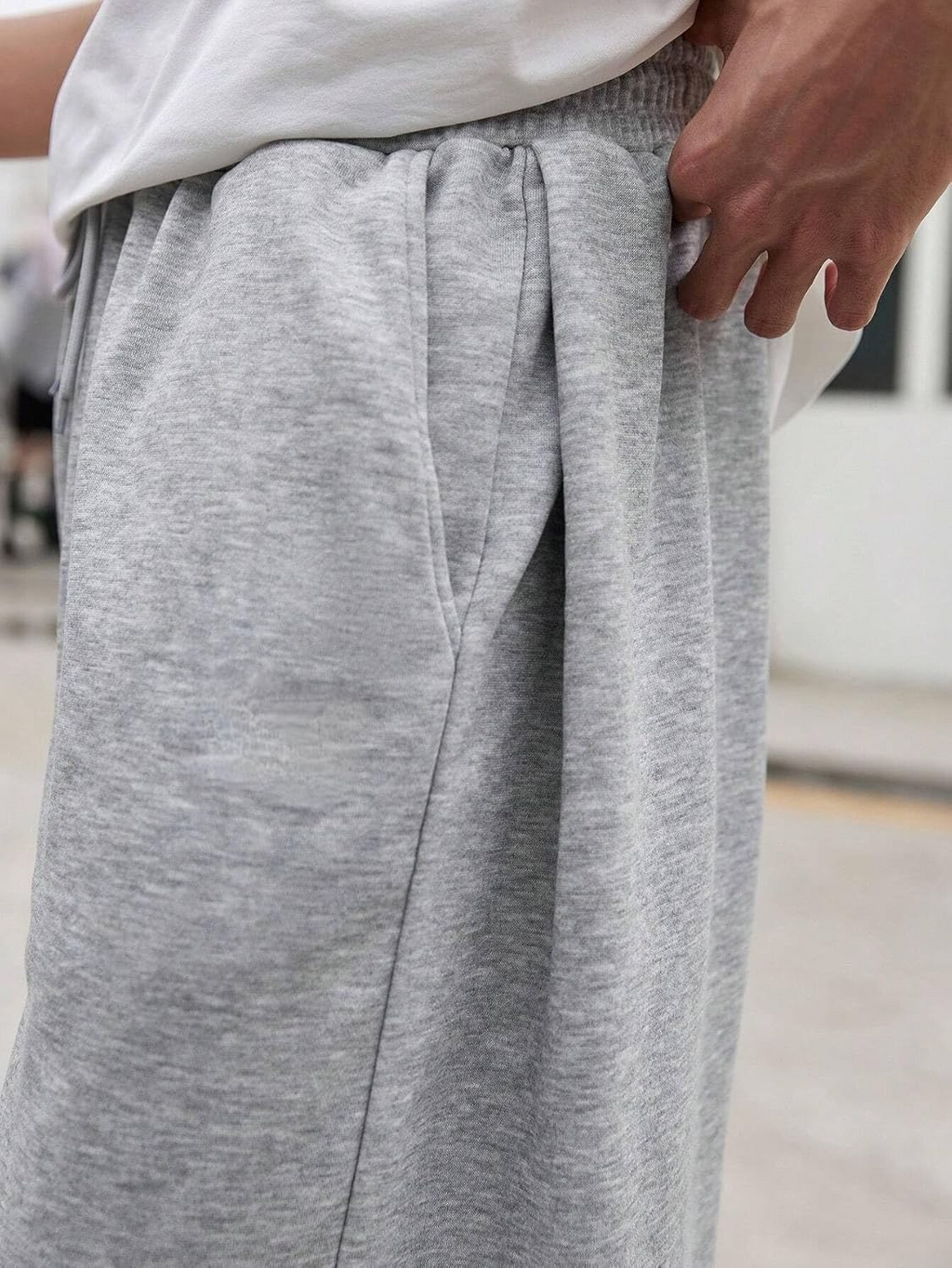 Men’s Loose Fit Polycotton Joggers – Premium Comfort & Streetwear Style (Grey)