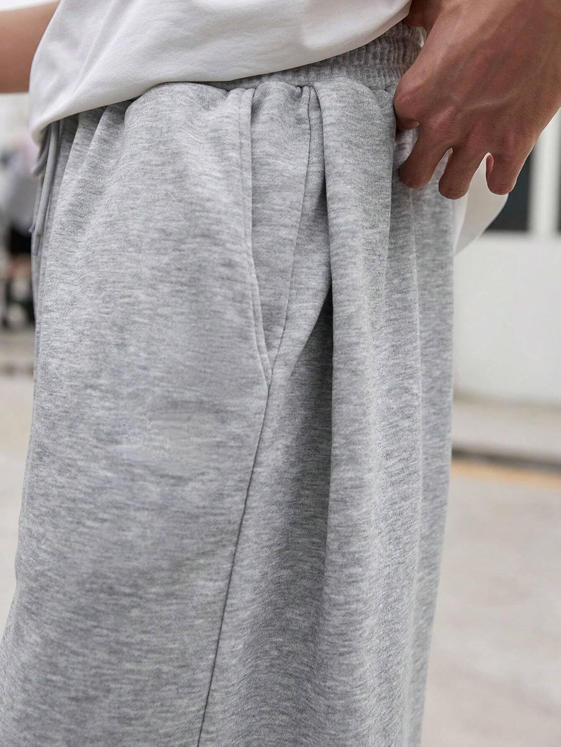 Men’s Loose Fit Polycotton Joggers – Premium Comfort & Streetwear Style (Grey)