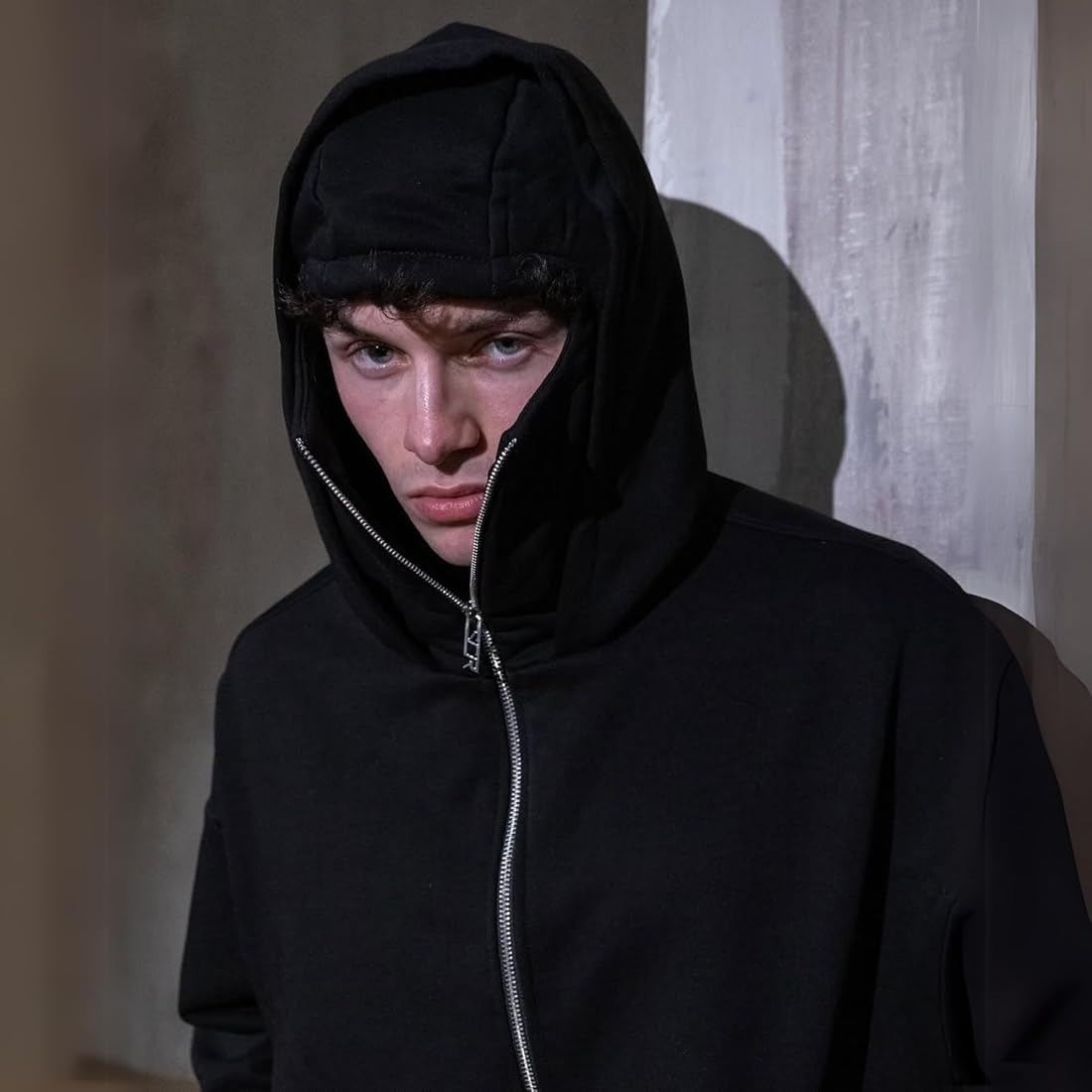 Balaclava Ninja Hoodie – Oversized Full Zip Streetwear