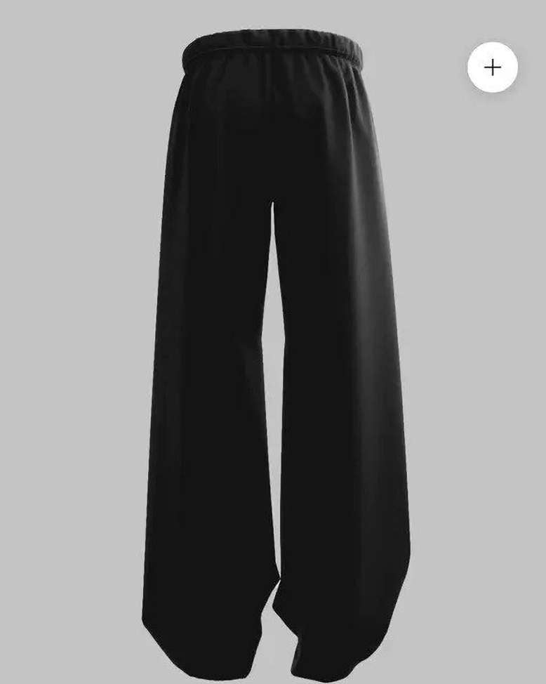 Black Flame Oversized Track Pants | Unisex Streetwear