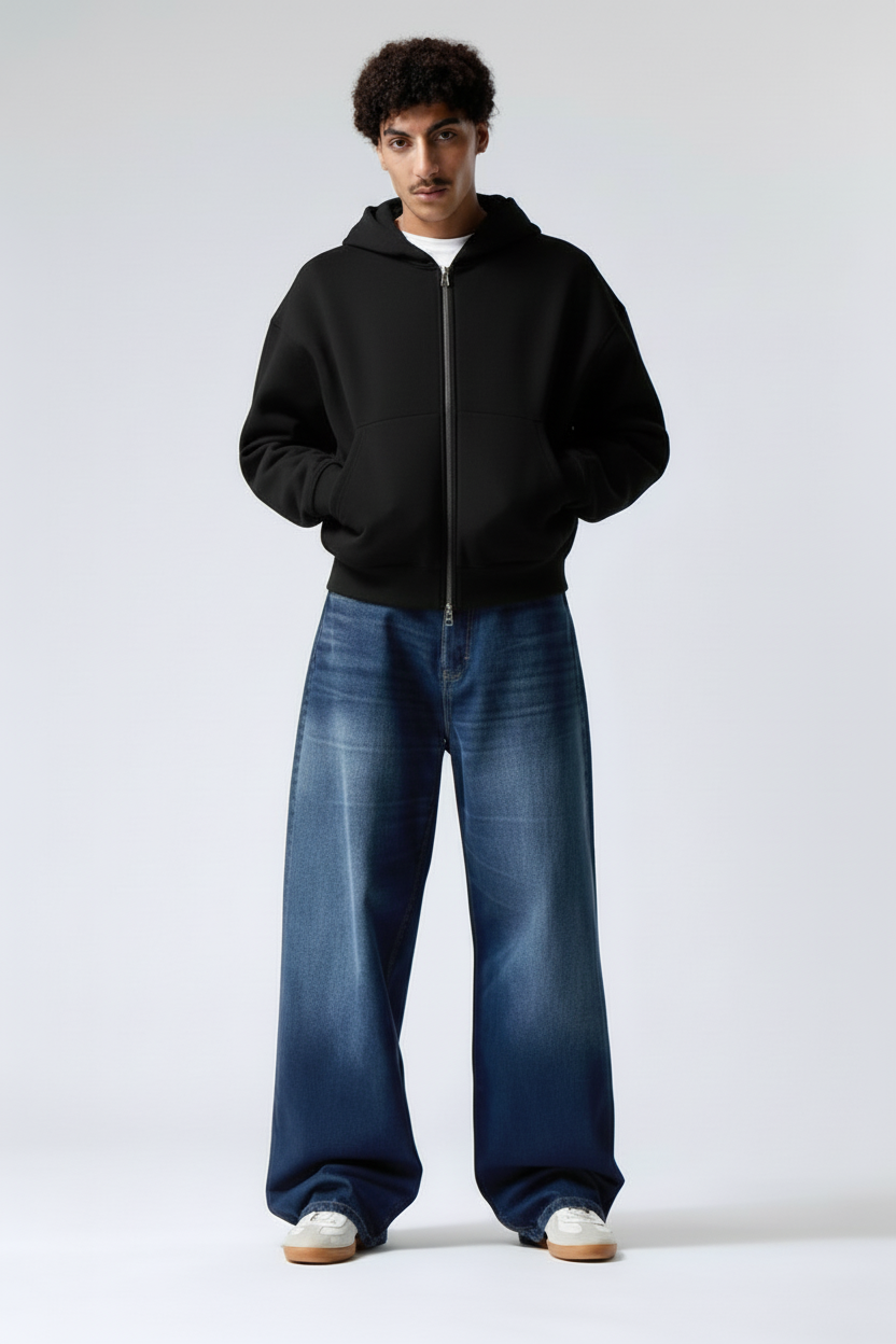 Clean hood double zipper