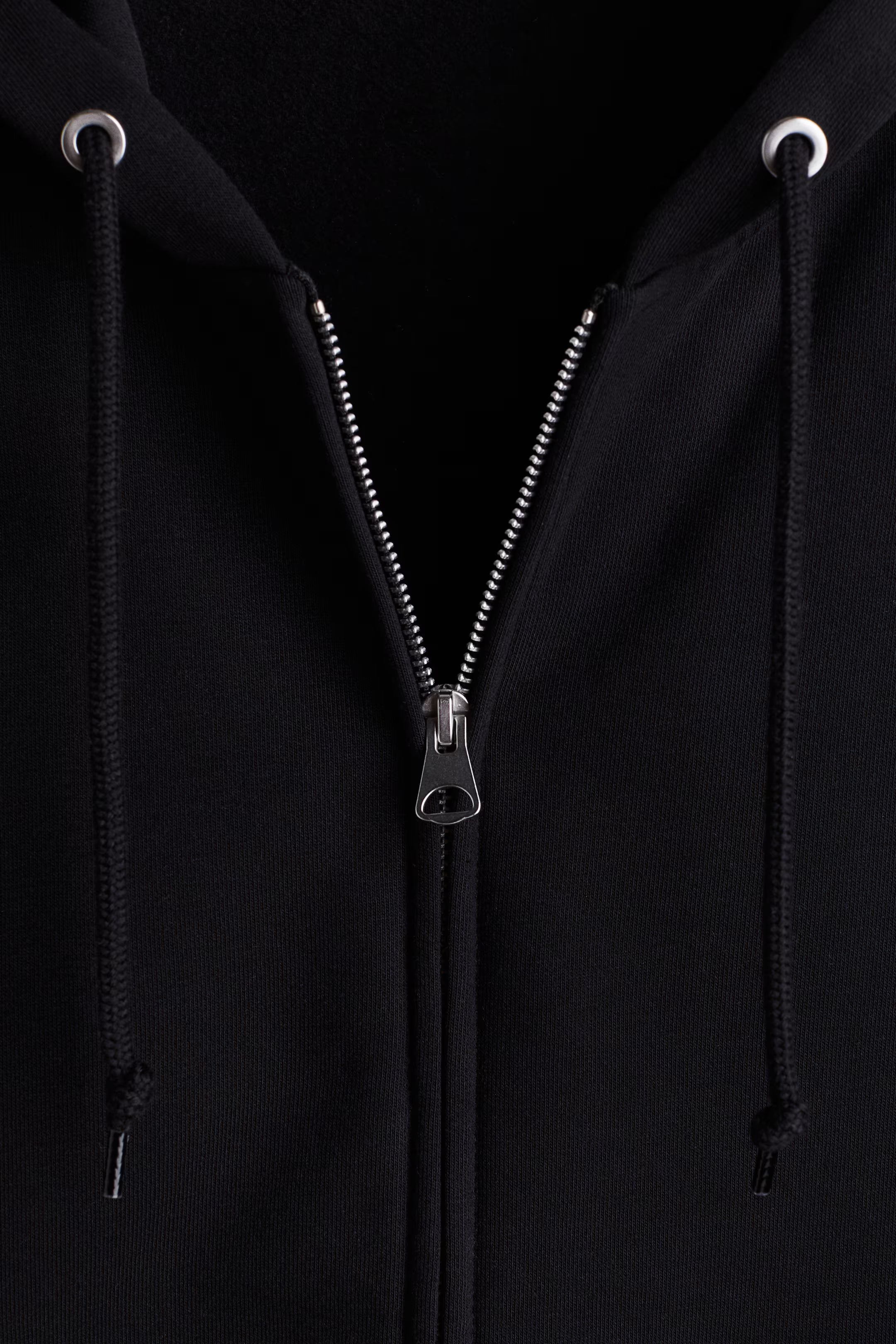 Men’s Premium Double Zipper Black Hoodie