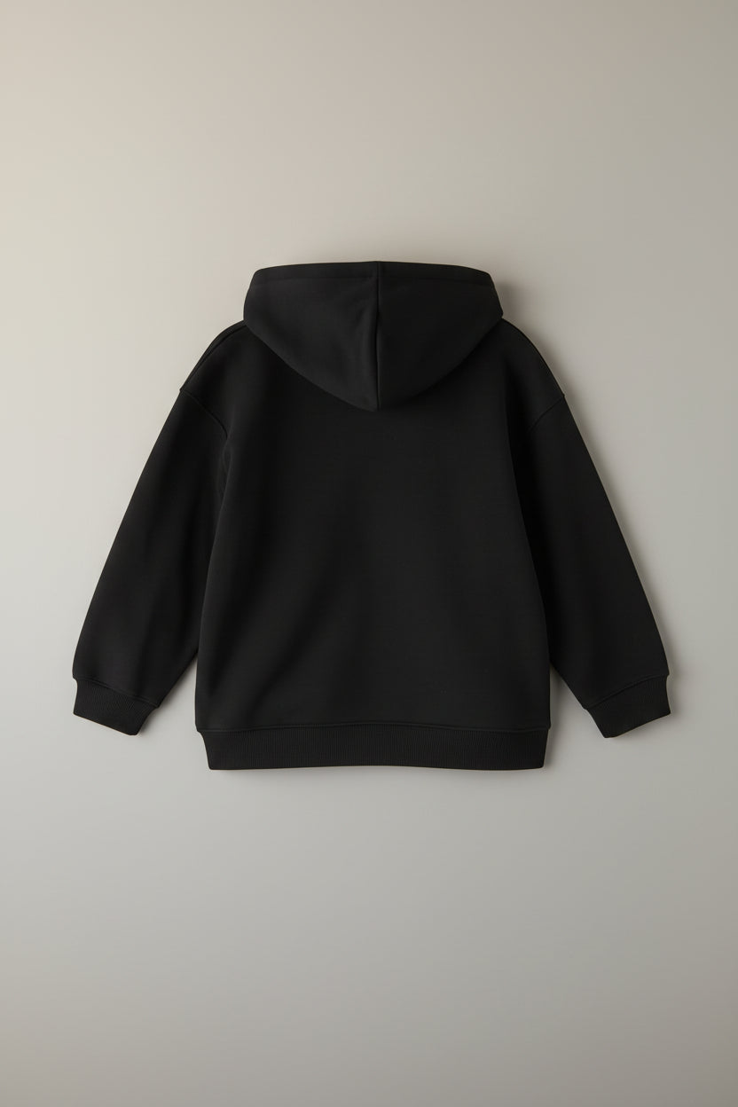 Men’s Premium Double Zipper Black Hoodie