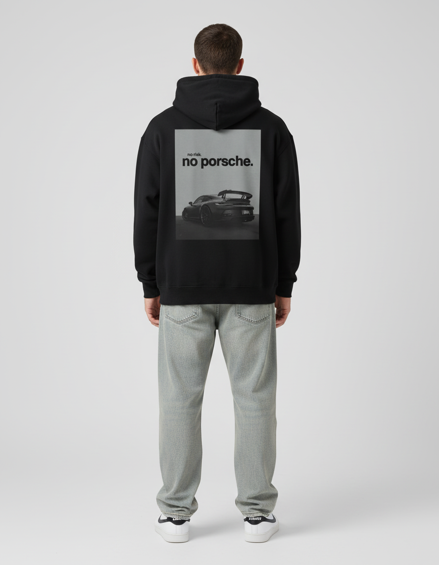 Full body back view - gray background