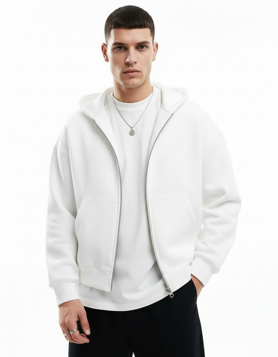 White model - white hoodie option 4